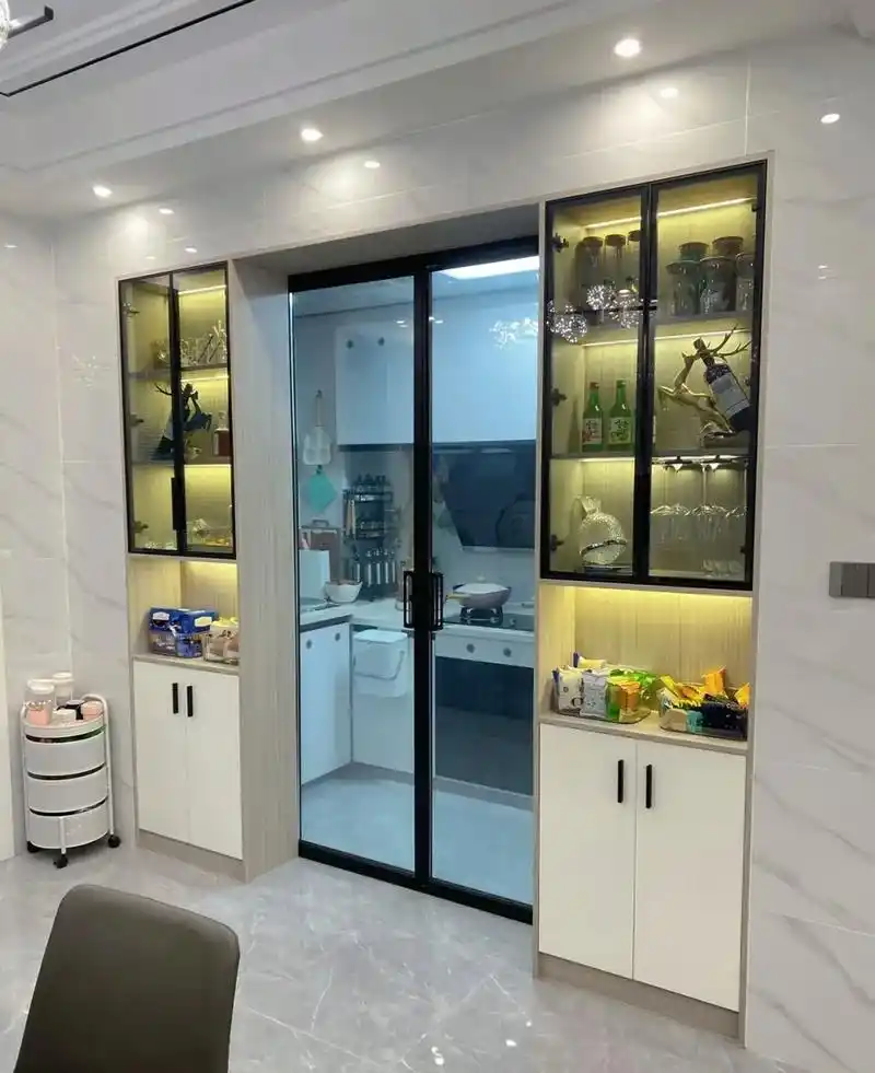 推拉门平开门 #全国发货欢迎合作 酒柜平开,厨房推拉门兼 - 抖音