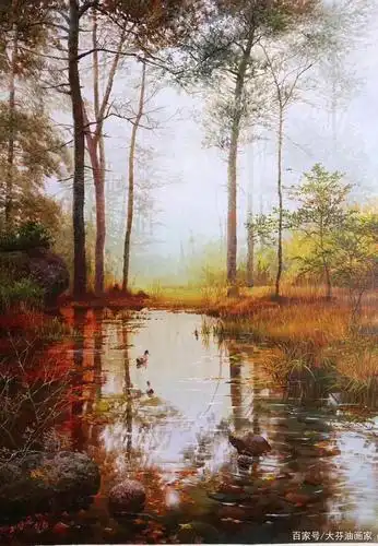 分享几幅好看的风景油画