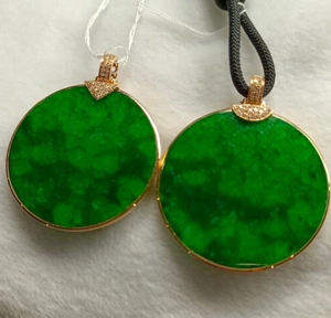 缅甸翡翠花青牌