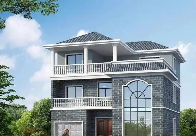 原创30万可建的两栋农村别墅简约施工易轻轻松松住好房