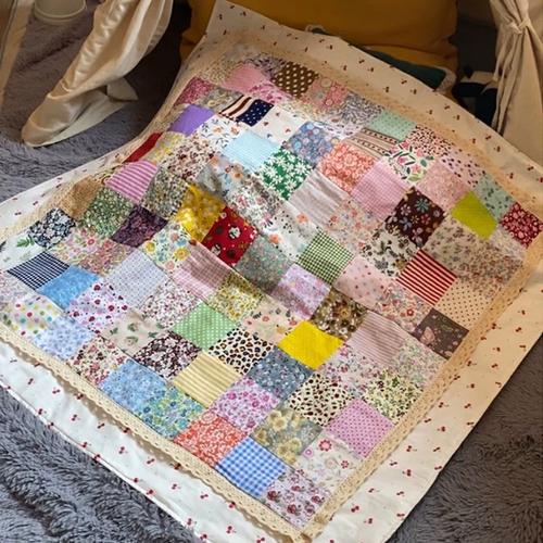 促销百家被布料棉质婴儿做被子百a福被拼接百家布布头碎布拼布diy