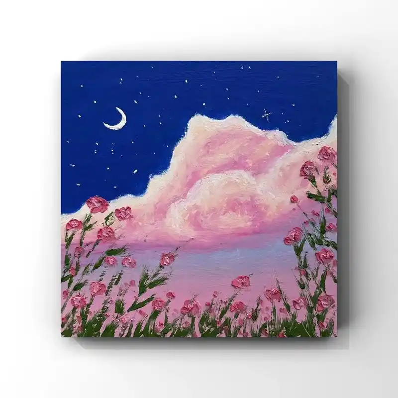 油画棒·画一个夏天|附新手图文教程.#油画棒风景画 #新手小 - 抖音