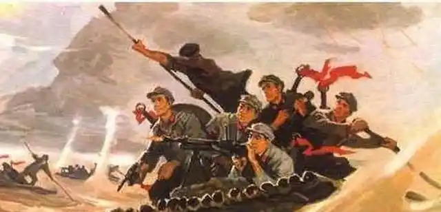 3日由于尾追敌人的逼近,强渡乌江刻不容缓,红四团二连喊起"坚决突破