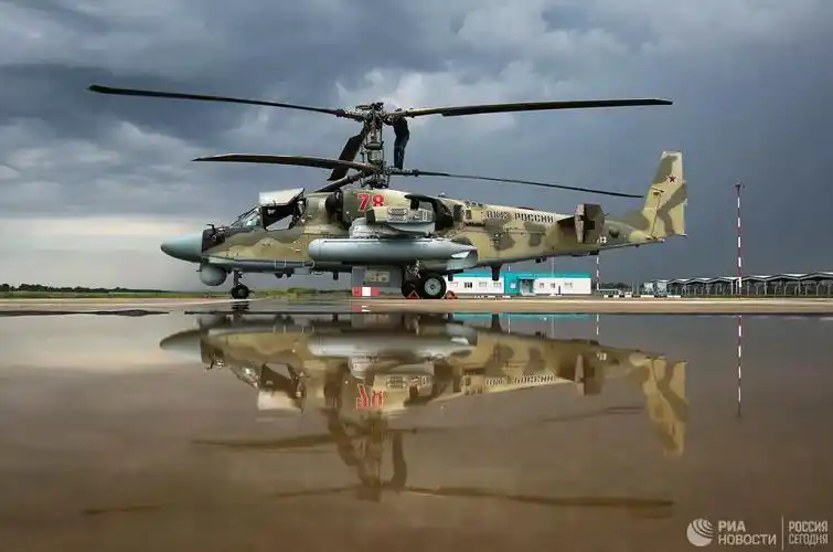 俄罗斯最新升级卡-52m短吻鳄攻击直升机
