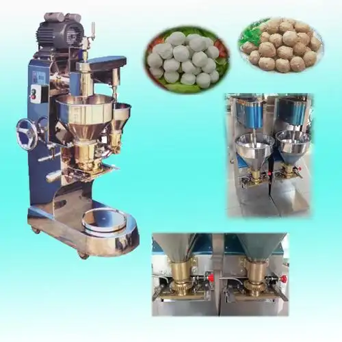 肉丸包心机为包馅肉制品成型设备,能生产出各种大小尺寸的包馅鱼丸