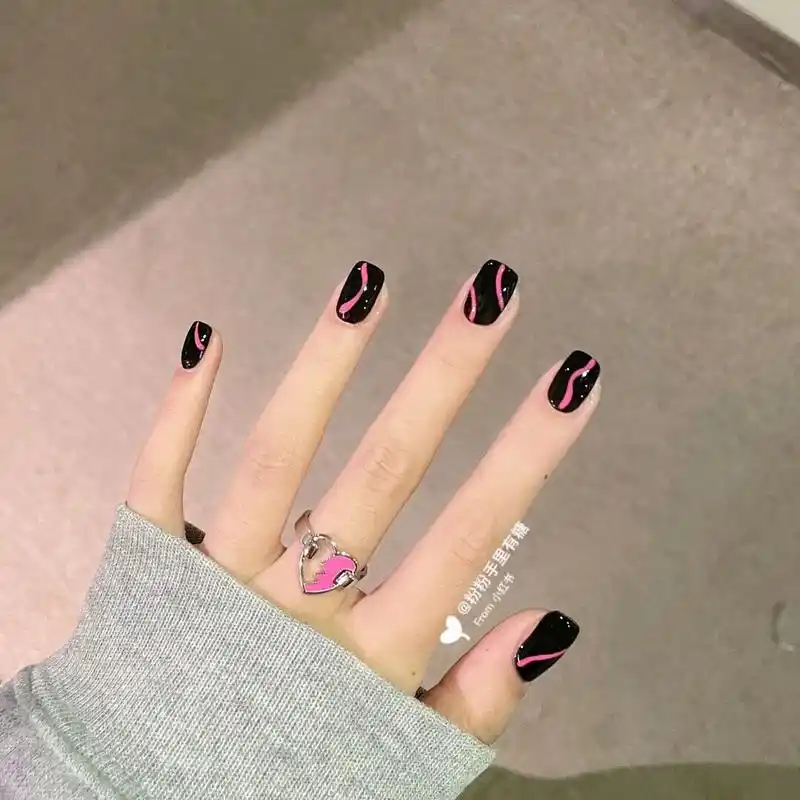 辣妹撞色美甲～ |blackpink美甲93 今天这个美甲的配色太辣妹啦