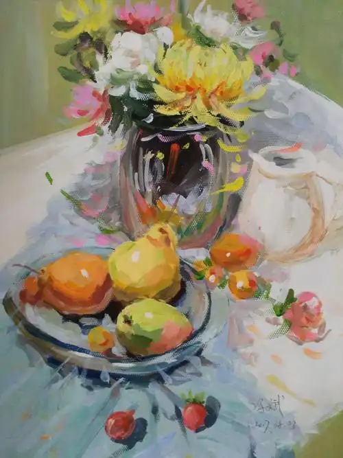 圆梦画室二部2017年暑假水粉静物作品