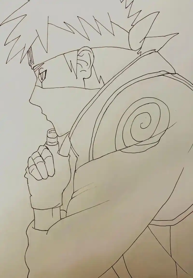 很帅的对吧.#火影忍者 #卡卡西 #动漫 #二次元 #画画 - 抖音