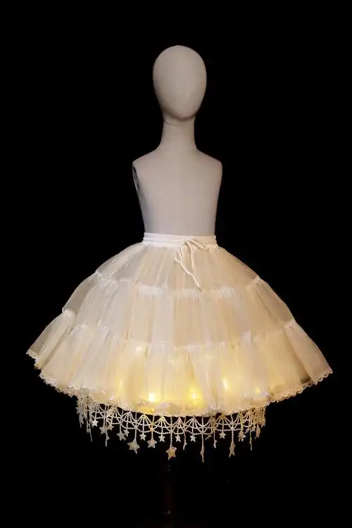 儿童灯笼裙发光玉兔女童发光灯笼裙秋装宝宝 中秋玉兔jsk套装儿童中国