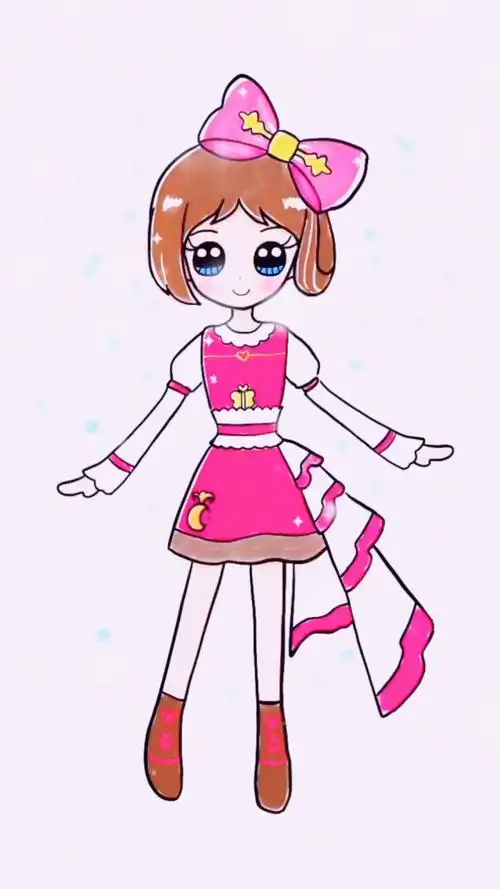 画叶罗丽简笔画卡通菲灵仙子