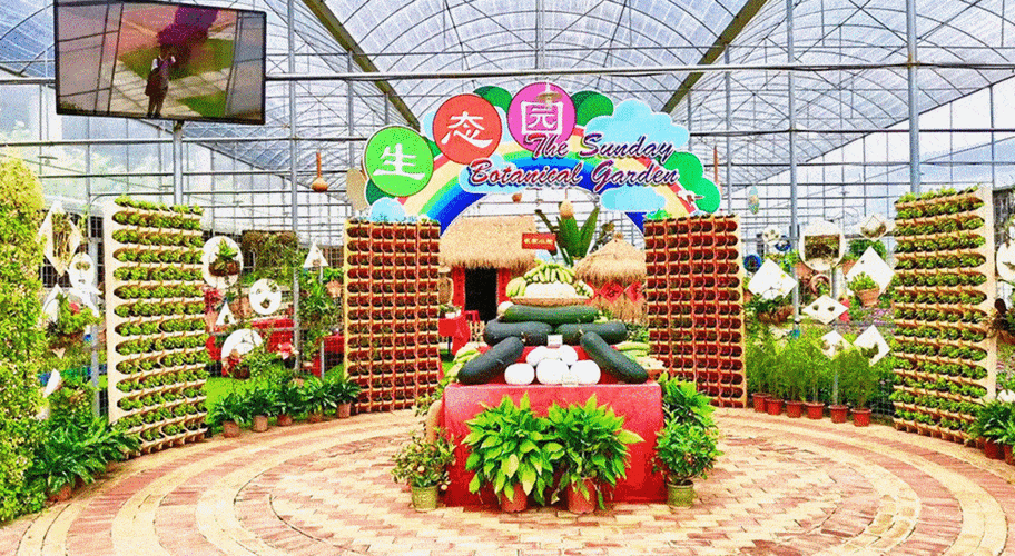 五一来新地农场七彩农场118元2大1小游乐票农产品草帽坐网红小高铁趣