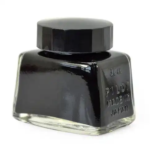 日本百乐(pilot)非碳素墨水 不堵笔钢笔墨水30ml 黑色ink-30-b原装
