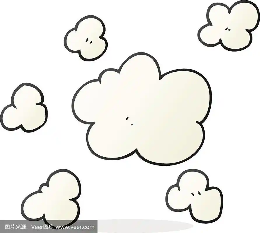 蒸汽,卡通,可爱的,矢量,符号