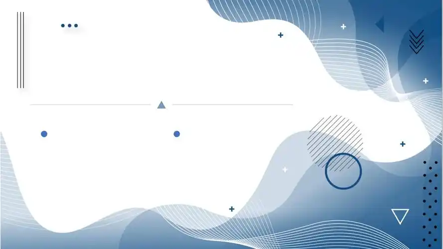 蓝色曲线背景的流程管理培训ppt_第1页