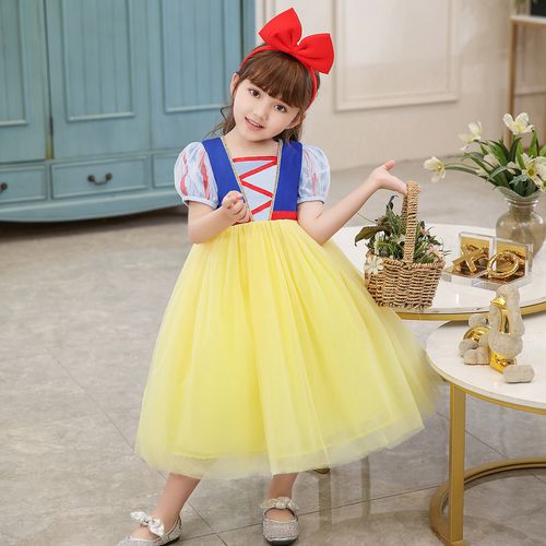 白雪公主裙子儿童蓬蓬纱裙女童公主裙夏装洋气连衣裙生日礼物礼服