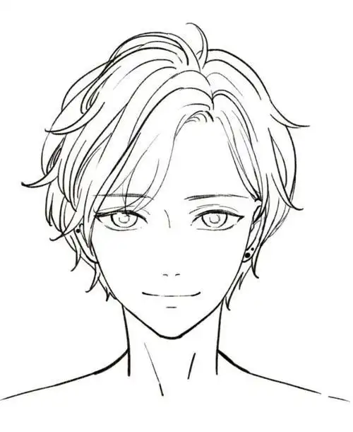 帅气人物的简笔画步骤