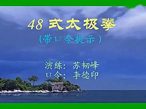 48式太极拳带 口令高清_原画_标清