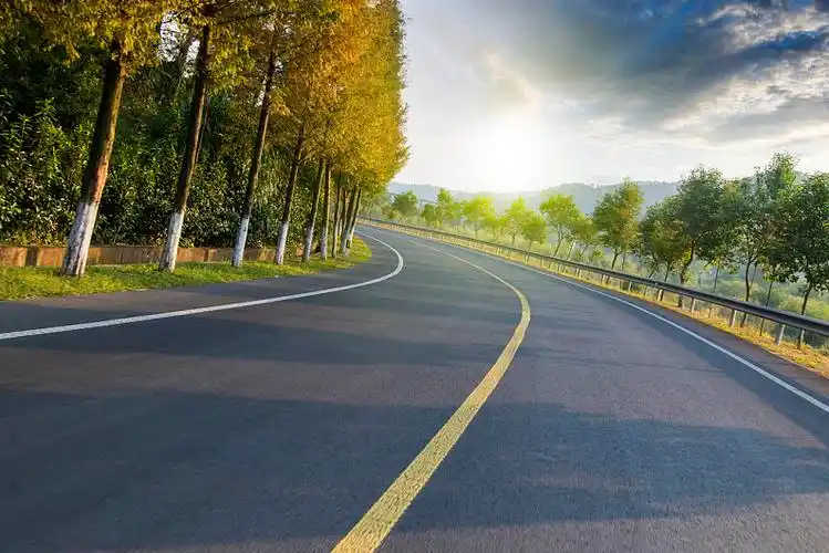 公路,道路,漂亮,自然,黎明,边缘_高清图片_全景视觉