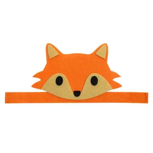 儿童老虎头饰手工儿童动物狐狸猴子熊猫兔子鹿大象老虎幼儿园绘本表演