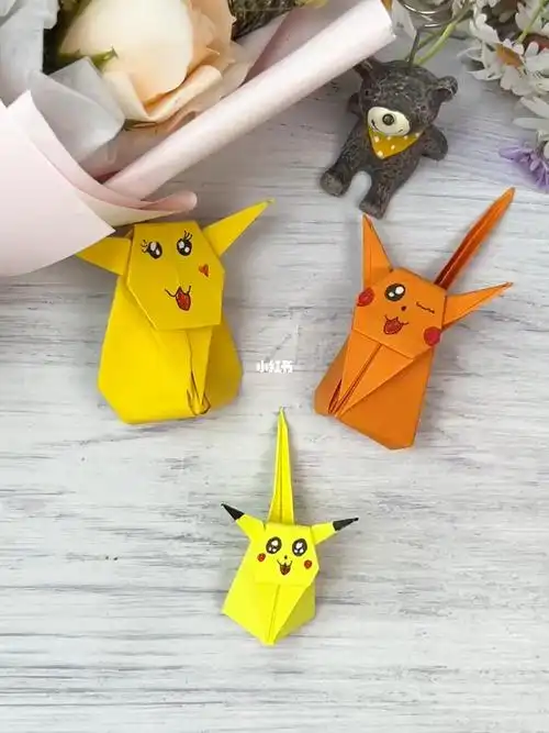 皮卡丘_折纸_教程_手工制作_亲子手工_折纸教程_兴趣爱好_手工