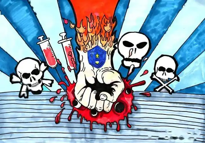 丹青妙趣画禁毒来品品孩子们的绘画作品