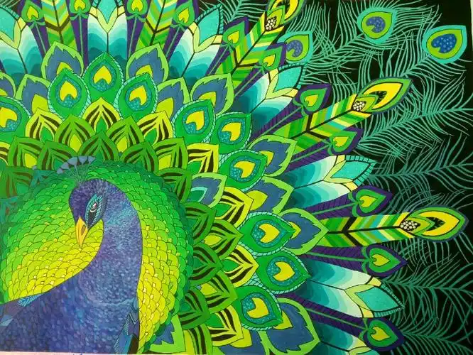 用色彩渐变法画的水粉装饰画