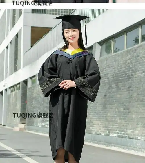文科理科工科毕业季礼服硕士博士艺术文学本科博士服理科垂布银色s