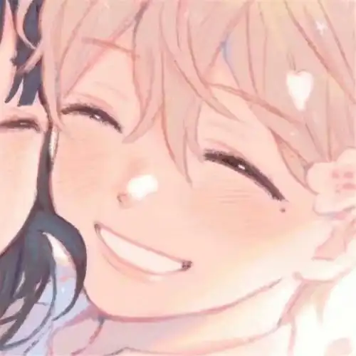 动漫头像情侣笑