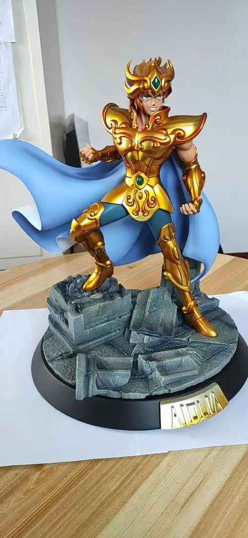 herobox定制圣斗士星矢foc狮子座艾欧欧里圣斗雕像手办