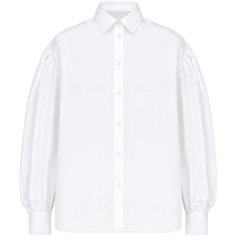 迪奥dior女款|泡泡袖衬衫|puffed-sleeve blouse
