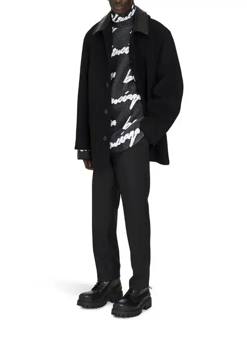 【包邮包税】 balenciaga巴黎世家 21年春夏 男士 大衣 balv4dz6bck