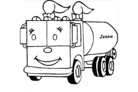 手工专题油罐车简笔画