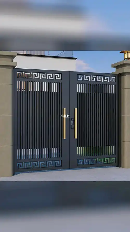 新款别墅庭院门铝合金大门不锈钢庭院门定制