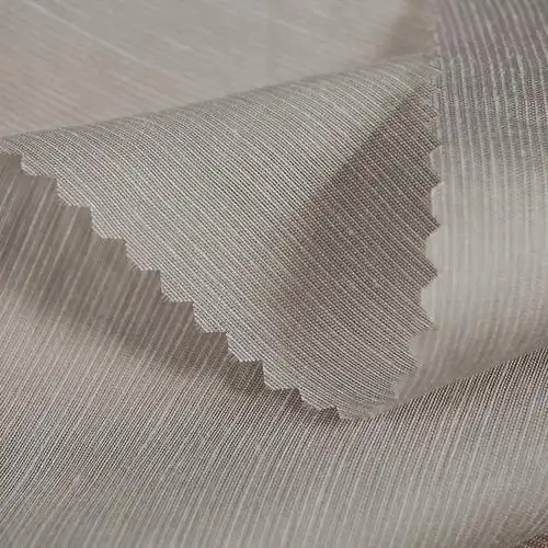 新款2019锦纶亚麻天丝面料春夏女装连衣裙衬衫薄款布料厂家现货