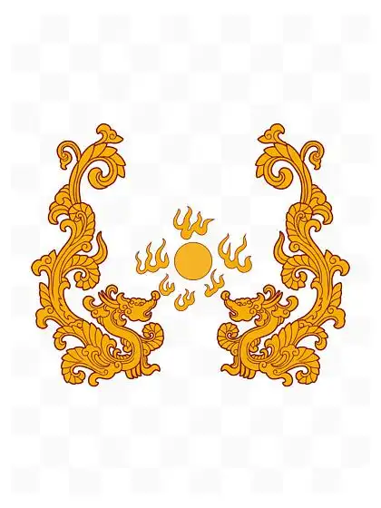 683中国龙图腾双龙戏珠矢量素材4168349双龙戏珠图片12049129活动背景