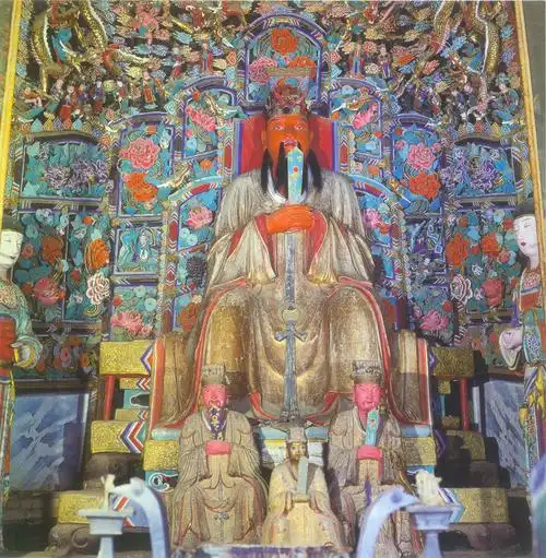 p>东岳大帝,又名泰山神,其身世众说纷纭,有金虹氏说, a target="