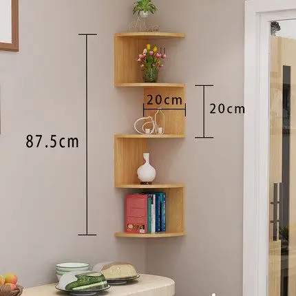 转角置物架墙上墙角书架拐角墙壁收纳架壁挂隔板三角多层挂墙隔板