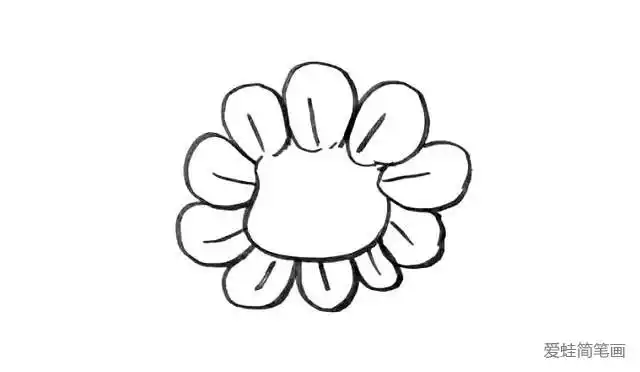 向日葵简笔画_其他植物简笔画-简笔画大全