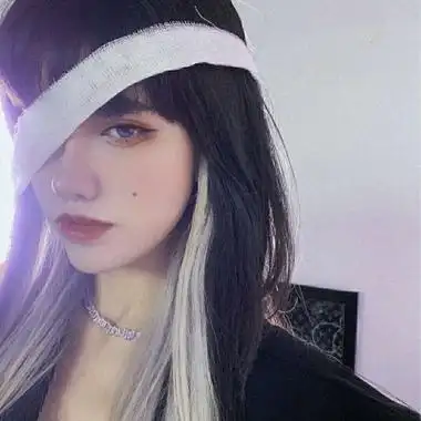 女生头像真人染发,高清超拽的染发女生头像五颜六色图片