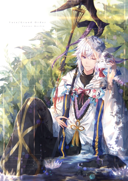 fat/grand order 梅林 绘师:mokoppe(pixiv id=616672)本作品pixiv id