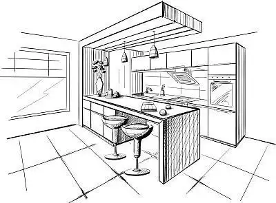 现在人的地下室简笔画