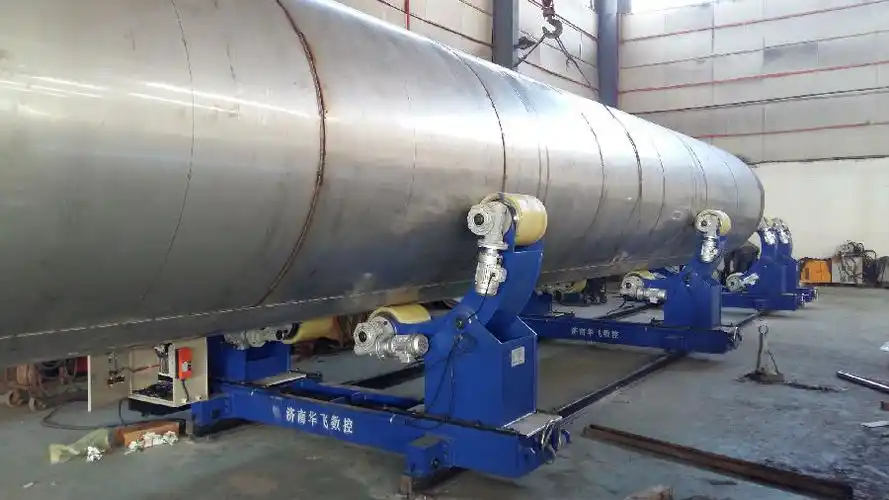 异形罐体自调滚轮架(图)