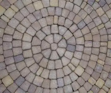 圆形铺路板的背景纹理照片