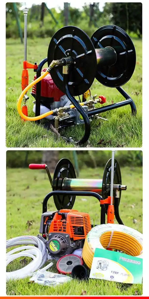 手提式小型汽油机打药机农用农药喷雾器高压雾化果树打药泵多功能 140