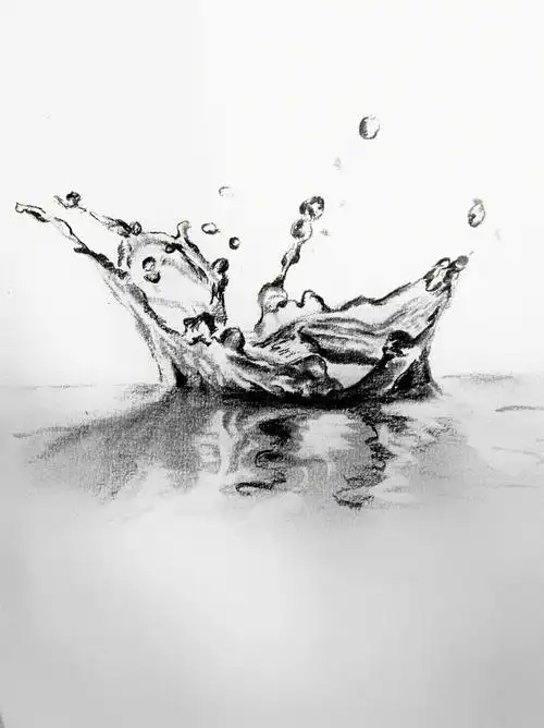 只需要这三步就可以画一个水花