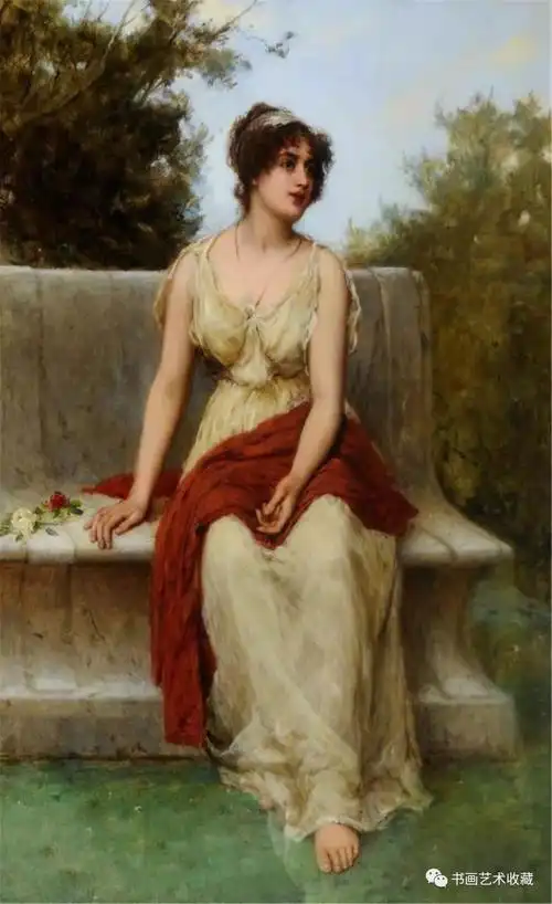 世界油画经典:威廉·奥利弗 笔下的的美女