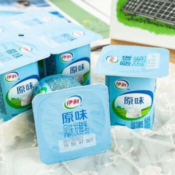 伊利原味八连杯风味发酵乳90*16杯/装肪酸牛奶营养早餐酸奶 伊利低