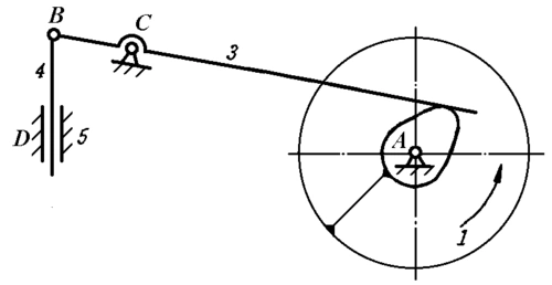 解:1)取比例尺绘制机构运动简图.