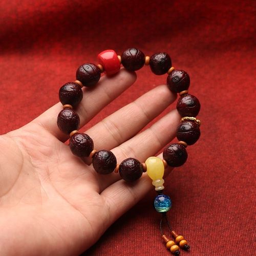 尼泊尔秘制包浆玉化凤眼菩提子手持手串手工diy原创搭配文玩手链