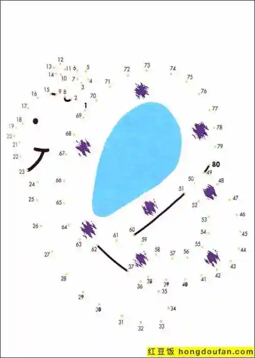 幼儿园,数数游戏,有趣,游戏图片,点,点点游戏,狮子,认识数字,连线游戏